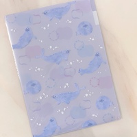 Hot New L-Shaped Single Page A4 Taille Document Dossier En Plastique Transparent Couleur PP Matériel Pochette De Stockage De Fichiers