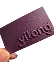 Cartes de visite personnalisées en papier et carton gaufré 3D avec impression offset pour une image de marque haut de gamme et un design luxueux