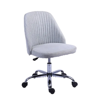 Fournisseur vérifié chaise de bureau moderne et minimaliste, chaise de bureau en tissu respirant et rotatif pour étudiants, pas cher Ch