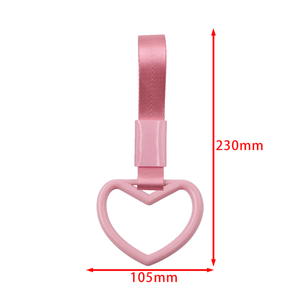 Breloque JDM Heart <span class=keywords><strong>Tsurikawa</strong></span>, sangle de poignée pour poignée de porte de train, de bus ou de métro, luminescente dans le noir, pour l'intérieur de la voiture, anneau de traction pour métro - Product Image 4