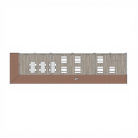 Usine moderne à faible coût préfabriqué plancher plat 3 en 1 hall d'exposition de conteneurs 4*20m hall d'exposition de terres agricoles de conteneur de paquet plat