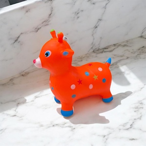 60x54x40cm per bambini Set di tramoggia spaziale gonfiabile che rimbalza cervo giocattolo con manico musicale divertenti giocattoli da salto per bambini - Product Image 3