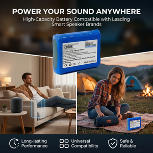 Batería Recargable de Alta Capacidad para Altavoz Inteligente Portátil, 3.7V 2000-10000mAh, Carga Rápida, Batería de Iones de Litio para Altavoz con IA - Product Image 4