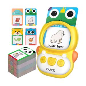 Máquina educativa de Aprendizaje Temprano Montessori, juguete que habla tarjetas flash <span class=keywords><strong>para</strong></span> niños, aprende palabras en inglés, lector de tarjetas, juguete de bolsillo <span class=keywords><strong>para</strong></span> hablar - Product Image 1