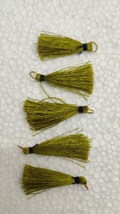 Accessoires de fabrication de bijoux de haute qualité, mini rideaux décoratifs et ornements textiles en rayonne 100% lisse avec des glands faits sur mesure - Product Image 6