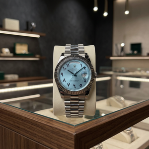 โลโก้ของเฮอร์คิวลีส นาฬิกา SEIKO Movement รุ่น Dropship Daydate สีเงิน สายแบบ President ขนาด 41 มม. นาฬิกาดำน้ำแบบอนาล็อก กันน้ำ - Product Image 3