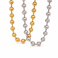 Collier ras du cou en acier inoxydable plaqué or, étanche, avec chaîne perlée, prêt à expédier, sans ternissement, vente en gros