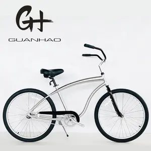 26inch OEM Adult Men Aluminum 6061 Frame Coaster Brake Single Speed Beach Cruiser Bicycle