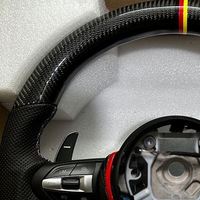 Volant sport en fibre de carbone noir chromé pour BMW F30 E71 E84 E90 E92 E87 F20 F22 F26 F30 F87 M3 M5 F10 F12 F36 F15 F80