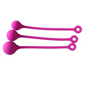 Personnalisé femmes rose 3 pièces formation intelligente sexe adulte Anal silicone balle femme Vaginal serré exercice Plug jouets