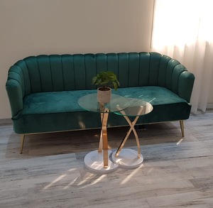 New Modern Fabric Living Room Furniture Folding Small <strong>Single</strong> <strong>Bed</strong> <strong>Sofas</strong> Solid Wood Frame Super Comfortable - Product Image 1