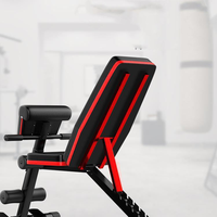 Banc de musculation multifonction en acier, chaise de fitness six-en-un, chaise pliante pour exercices à domicile, équipement de fitness
