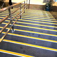 Pièces d'escalier modernes antidérapantes en aluminium avec marches de sécurité en PVC en forme de L et en forme de 7, garantie 5 ans pour escaliers élégants de maison et de bureau