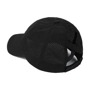 หมวกเบสบอลแห้งเร็วสำหรับผู้หญิง แบบรวบผมไขว้ - Product Image 2