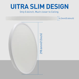 Nueva Lámpara de <span class=keywords><strong>Techo</strong></span> LED Empotrada Delgada con 5 Temperaturas de Color Ajustables para Dormitorio, Sala de Estar, Iluminación Interior para el Mercado de Canadá y Estados Unidos - Product Image 4