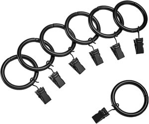 Anelli per tende neri Vintage regolabili per doccia magnetica all'ingrosso con clip e ganci per tende <span class=keywords><strong>da</strong></span> doccia con gancio - Product Image 3