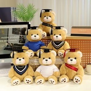 Oso de Peluche de Algodón PP Súper Suave Personalizado con Logotipo, Regalo para Niños, Oso de Graduación con Camiseta Pequeña, Venta al por Mayor - Product Image 2
