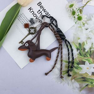 Promotion : Adorable pendentif en cuir PU pour sac, porte-clés de voiture, boucle décorative, accessoires de luxe légers en corde, motif Teckel - Product Image 6