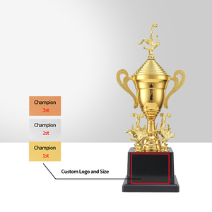 JZ 2026 Fabrication en usine, trophée en plastique compétitif avec figurines interchangeables pour football/basketball - Product Image 4
