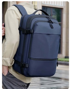 Minimalist Fashion Softback Backpack 20-37L Waterproof Nylon Unisex Business Daily Use Travel Zipper Closure Arcuate Shoulder - Product Image 5
