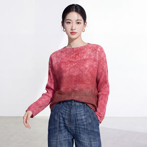 เสื้อยืดแฟชั่นเกาหลีสำหรับผู้หญิงไซส์ใหญ่ พิมพ์ลายจีบ ทรงลำลอง ระบายอากาศได้ดี เป็นมิตรกับสิ่งแวดล้อม สไตล์มินิมอล ไหล่ตก - Product Image 1
