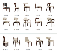 Chaises en tissu modernes nordiques avec dossier, pour la maison, la salle à manger, en bois massif, pour le café, le restaurant