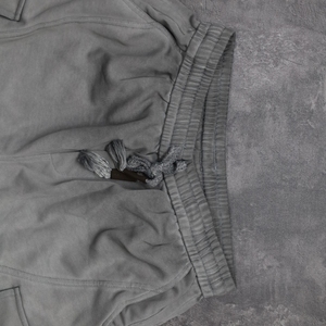 Shorts en coton pour homme, taille mi-haute, avec cordon de serrage, couleur unie, respirant, en tissu tricoté, avec fermeture à cordon - Product Image 6