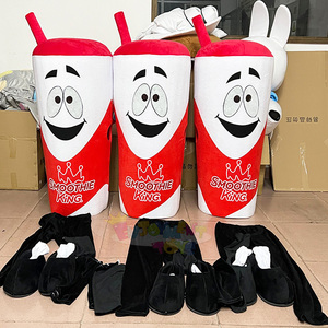 Disfraz de Mascota de Vaso de Batido de Dibujos Animados Personalizado en Oferta, Disfraz de Mascota de Vaso de Té con Leche, Uniforme de Mascota de Moldeo en Lata - Product Image 1