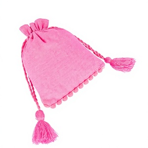 Ensemble de deux sacs à cordon en coton pochettes imprimées personnalisées pour emballage et cadeaux cordon réutilisable pour bijoux pièces et cosmétiques - Product Image 5
