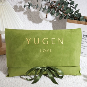 Busta di lusso <span class=keywords><strong>in</strong></span> velluto di alta qualità custodia protettiva con Logo personalizzato stampato sciarpa per vestiti borsa <span class=keywords><strong>in</strong></span> velluto sacchetto regalo - Product Image 2