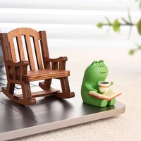 Grenouille chaise à bascule mignon japonais guérison petite décoration bureau décoration de bureau voiture Center contrôle décoration