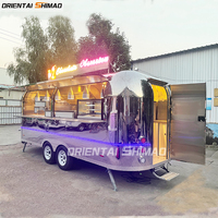 Camion de restauration électrique Oriental Shimao avec cuisine complète, remorque à crème glacée, camionnette mobile de restauration, kiosque