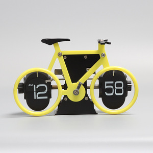 Horloge à bascule sur le thème du vélo, élégante décoration de bureau et de maison, cadeau personnalisé avec support – Vente en gros - Product Image 2