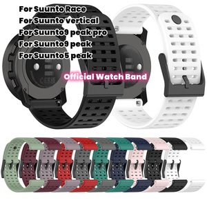 Bracelet en caoutchouc pour montre intelligente, bracelet de poignet respirant en silicone souple pour montre intelligente <span class=keywords><strong>Suunto</strong></span> <span class=keywords><strong>9</strong></span> <span class=keywords><strong>peak</strong></span> Race - Product Image 6