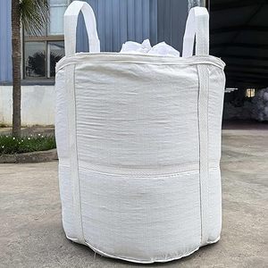 Huamaohengchun2Pcs Circular FIBC Bulk Bag,1.5 Ton Bag, Ø37.4" x 39.4"H,3300lbs SWL Safty Factor 3:1,Woven Polypropylene Bags - Product Image 6