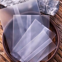 Sachets en plastique semi-transparents mats thermoscellables en stock, sacs d'emballage pour gâteaux de haricots mungo, bâtonnets glacés, biscuits