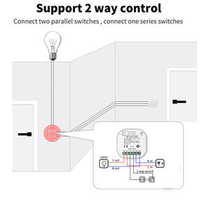 Interruptor de pared cinético inteligente LEDEAST QX302 impermeable de 2 botones con WiFi+RF433, auto-generación sin cableado para el hogar inteligente - Product Image 5