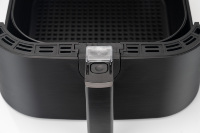 Grille-pain four écran tactile numérique 5.5L 1800W sans huile cuisson saine panier antiadhésif minuterie contrôle de la température friteuse à Air noir