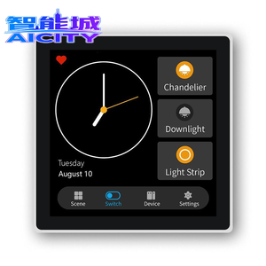 Sheng Qiong - Panel de Control Táctil OLED de 4 <span class=keywords><strong>Pulgadas</strong></span> y 3 Grupos con Zigbee para Automatización del Hogar Inteligente - Product Image 1