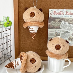 Hot Sale 11cm Kawaii Capibara Bear <b>Stuffed</b> Animal <b>Toy</b> Unisex <b>Soft</b> Cotton Keychain Water Guinea Pig Bag Pendant Valentine's Day - Product Image 6