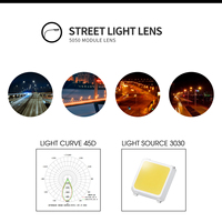 HONJU PC Fournisseur de lentilles LED extérieures moulées par injection sur mesure, indice de protection IP65, angle de faisceau de 45 degrés, garantie de 2 ans pour projecteur LED