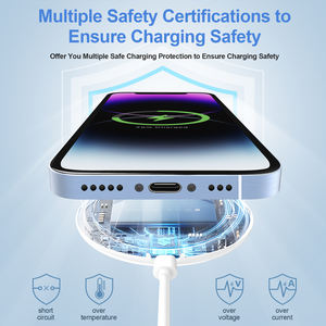 Tampone di ricarica Wireless con luci ambientali colorate 3-in-1 di ricarica rapida magnetica per <span class=keywords><strong>Apple</strong></span> per auricolari <span class=keywords><strong>iPhone</strong></span> orologio funzione Pd OTP - Product Image 3