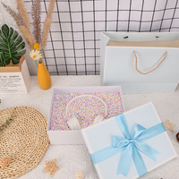 Boîte cadeau en carton ondulé recyclable mat, en forme d'avion, avec doublure en éponge, emballage écologique pour le festival Qixi