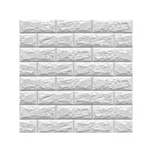 Adesivo de tijolo 3d de parede, adesivo de tijolo para decoração de casa, item principal de parede