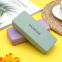 Étui à lunettes en métal pour lunettes de lecture et de soleil, boîte de rangement rigide en fer pour lunettes optiques avec couleur et logo personnalisables