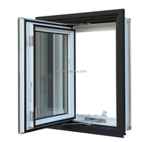 Ventanas Modernas de Aluminio con Rotura de Puente Térmico, Doble Acristalamiento, Bajo Consumo, 6063-T5, Impermeables, para Exterior, Dormitorio, con Certificación Energy Star