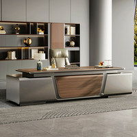 Ensemble de mobilier de bureau GD moderne, écologique, durable, en MDF, pour usage commercial, garantie 5 ans, modèle de bureau de direction en forme de L pour PDG et directeurs