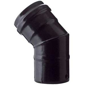 PELLET COUDE 45 ° NOIR MAT SAUVER CM 12 - Product Image 1