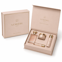 Boîte cadeau rigide magnétique de luxe personnalisée, impression dorée, boîte d'emballage pour parfum, cosmétiques, trousses de beauté et de voyage