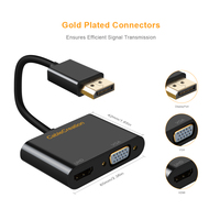 CableCreation 4K60Hz Adaptor Multi-Fungsi USB C ke HDMI VGA